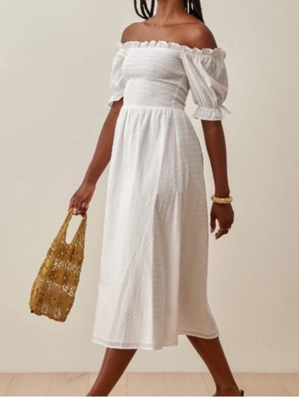 Reformation Arianna Dress - Ivory